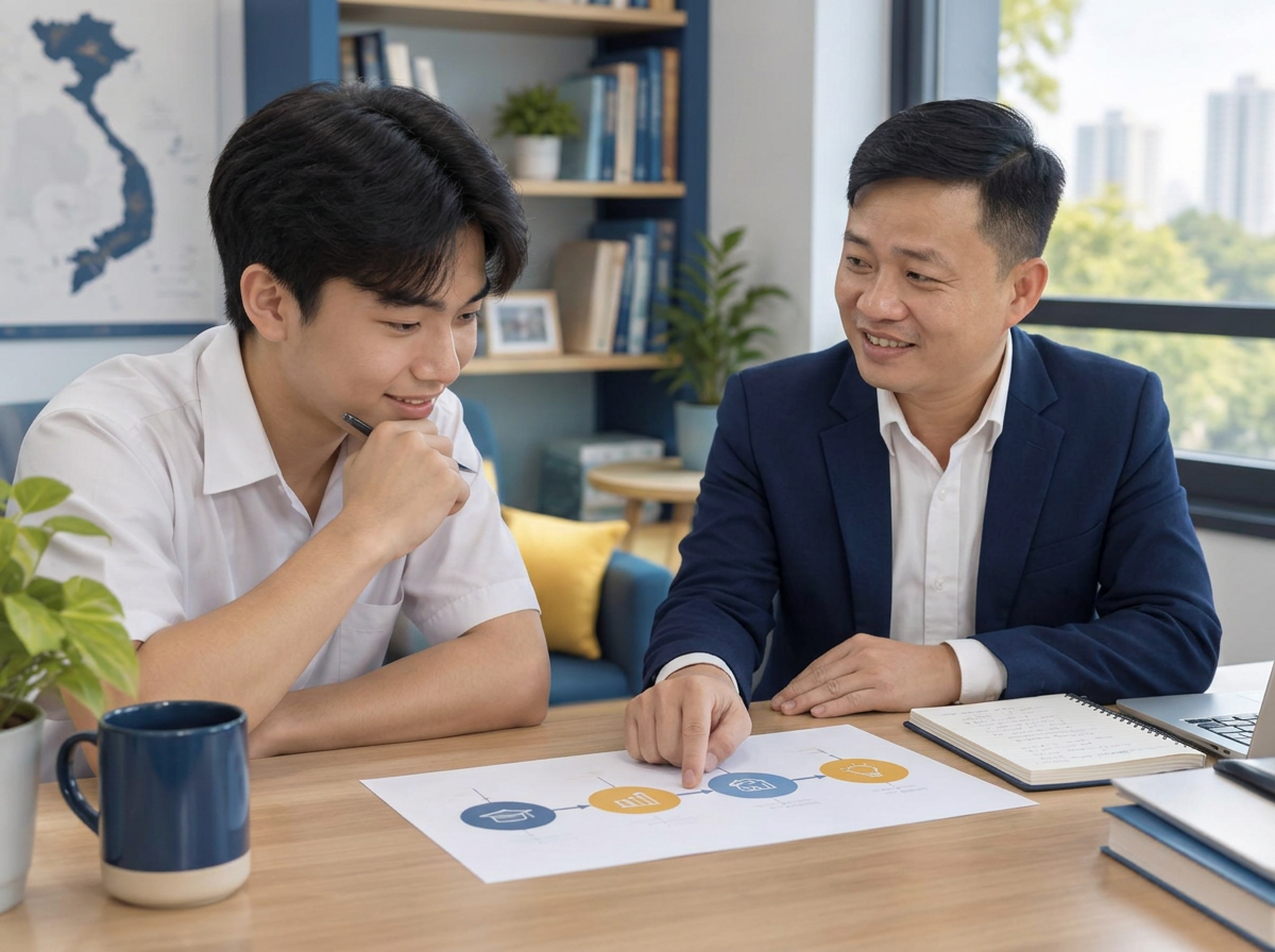 Chuyên viên Viet Group tư vấn hướng nghiệp